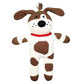 【中古】【輸入品・未使用】Zubels 100?% hand-knit Mr。ウーハーThe Spotted Dog Plush人形Toyすべて天然繊維