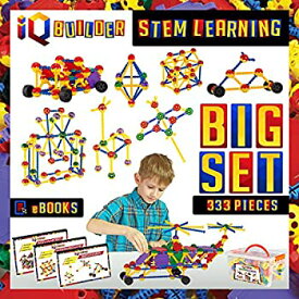 【中古】【輸入品・未使用】IQ BUILDER | STEM学習おもちゃ | 創造的な組み立てエンジニアリング | 楽しい教育的ビルディングブロックおもちゃセット 男の子と女の子向け 対