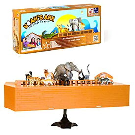 【中古】【輸入品・未使用】Noah's Ark Toy バランスゲーム 宗教的積み重ね教育ボードゲーム 動物のおもちゃ付き English S-0101-D