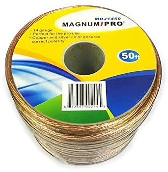 MAGNUM PRO MDJ1450 50フィート 14ゲージ スピーカーケーブル (100%銅)
