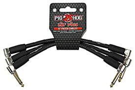 【中古】【輸入品・未使用】Pig Hog Instrument Cables Lil Pigs 6 in. Patch Cables Black Woven by PigHog