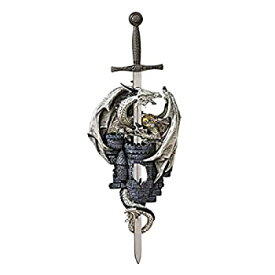 【中古】【輸入品・未使用】Design Toscano QS291244 Dragon of Stonebridge Castle Wall Sculpture