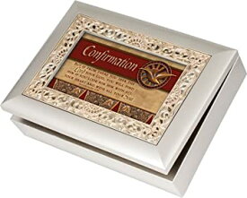 【中古】【輸入品・未使用】Cottage Garden Confirmation Ornate Champagne Silver Music Box / Jewellery Box Plays Amazing Grace
