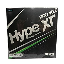 【中古】【輸入品・未使用】GEWO Hype XT PRO 40.0 卓球ラバー レッド 2.1 mm スポンジ厚さ