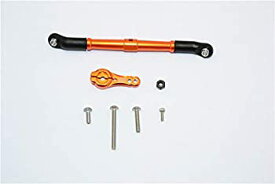 【中古】【輸入品・未使用】RCスペアパーツ Axial SCX10 II Tuning Teile (AX90046 AX90047) Aluminum Adjustable Servo Rod & 25T Servo Horn - 2Pcs Set Orange