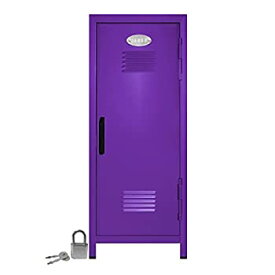 【中古】【輸入品・未使用】Mini Locker with Lock and Key Purple- 27cm Tall