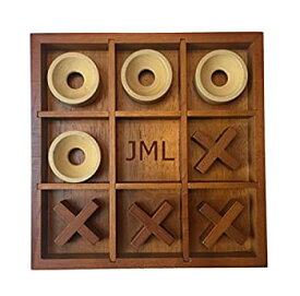 【中古】【輸入品・未使用】WE Games Custom Engraved Monogram Tic-tac-toe Wooden Board Game