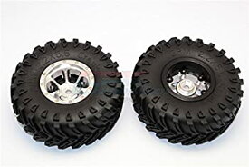 【中古】【輸入品・未使用】RCスペアパーツ Aluminum 6 Poles Beadlock & Nylon Wheels Frame With 2.2'' Tire & Foam Insert (Use With 12mm Hex) - 1Pr Silver