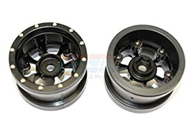 【中古】【輸入品・未使用】RCスペアパーツ Aluminum 6 Poles Beadlock & Nylon Wheels Frame For 2.2'' Tire (Use With 12mm Hex) - 1Pr Black
