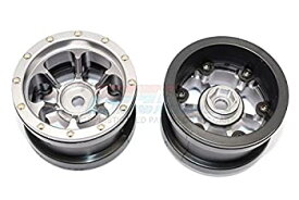 【中古】【輸入品・未使用】RCスペアパーツ Aluminum 6 Poles Beadlock & Nylon Wheels Frame For 2.2'' Tire (Use With 12mm Hex) - 1Pr Gray Silver