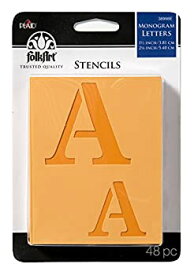 【中古】【輸入品・未使用】FOLKART 38966E Monogram Letters Die Cut Paper Stencil Pack