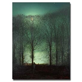 【中古】【輸入品・未使用】ジョン・アトキンソン・グリムショー 「Figin the Moonlight」 18x24インチ キャンバスウォールアート