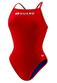 【中古】【輸入品・未使用】Speedo レディース ガード水着 ワンピース エンデュランス フライバック 32 レッド