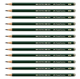 【中古】【輸入品・未使用】ファーバーカステル鉛筆 カステル9000番 グラファイト鉛筆 滑らかに書ける鉛筆 12本入り 117102