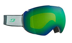 【中古】【輸入品・未使用】Julbo Spacelab スノーゴーグル グレー/グリーンフレーム スペクトラン 3オレンジレンズ グリーンミラー付き