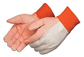 【中古】【輸入品・未使用】Liberty 9505A Cotton Canvas Men's Glove with Fluorescent Orange PVC Dots (Pack of 12) by Liberty Glove & Safety