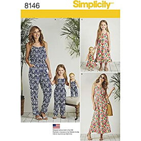 【中古】【輸入品・未使用】Simplicity Creative Patterns Simplicity Pattern 8146 Matching Outfits for Misses Child and 18 Doll Size: A (3 - 8 XS-XL) by Simplicity