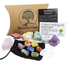 【中古】【輸入品・未使用】Beverly Oaks Energy Infused Natural Raw Healing Crystals and Tumbled Stones - Chakra Stones For Crystal Healing - The Ultimate Chakra K