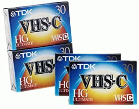 【中古】【輸入品・未使用】TDK VHS-C Video Tape (4-Pack)
