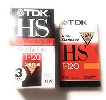 【中古】【輸入品・未使用未開封】TDK T120HS ハイスタンダードVHSビデオテープ (製造中止) 3PK 6 HRS | アトリエ絵利奈