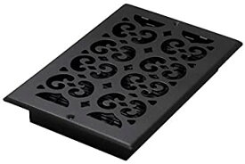【中古】【輸入品・未使用】Decor Grates S610W 6-Inch by 10-Inch Painted Wall Register Black Textured by Decor Grates