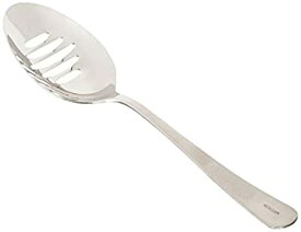 【中古】【輸入品・未使用】Mercer Culinary 18-8 Stainless Steel Plating Spoon with Slotted Bowl 9-Inch by Mercer Culinary