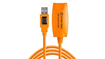 【ポイントアップ中！】【輸入品・未使用未開封】Tether Tools TetherPro 4.9m USB 2.0 Active Extension Cable High-Visibility Orange