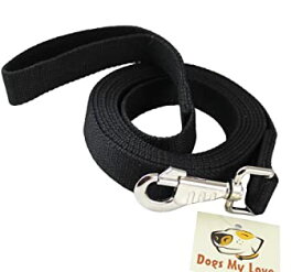 【中古】【輸入品・未使用】Dog Leash 1 Wide Cotton Web 10 Feet Long for Training Swivel Locking Snap Pitt Bull Cane Corso by Dogs My Love