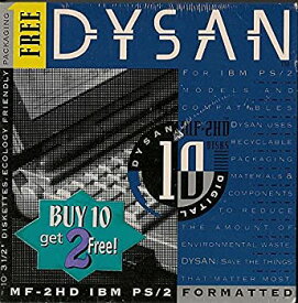 【中古】【輸入品・未使用】DYSAN MF-2HD IBM PS/2 3-1/2インチ 両面フロッピーディスク