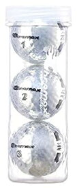 【中古】【輸入品・未使用】Chromax メタリック M5 カラーゴルフボール (チューブ3個パック) シルバー M5silver3t