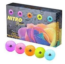 【中古】【輸入品・未使用】Nitro Golf Glycerin 15ボールパック Nitro ゴルフボール