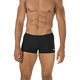 【中古】【輸入品・未使用】Speedo エンデュランスプラス(Endurance+) 水着 メンズ 無地 ボックス(スクエアレッグ) ポリエステル製 30 ブラック