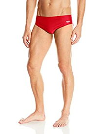 【中古】【輸入品・未使用】Speedo メンズ PowerFLEX エコSolid ブリーフ水着 レッド