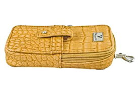 【中古】【輸入品・未使用】Valentia Cigars Case (holds 3 Cigars/Cutter) Synthetic Cognac Exotic Croc Leather by Valentia Cigars