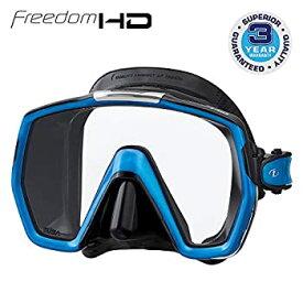 【中古】【輸入品・未使用】Tusa M1001 Freedom HD Scuba Diving Mask Black Silicone - Fish Tail Blue by Tusa