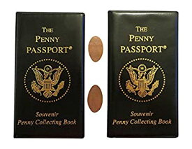 【中古】【輸入品・未使用】Two-Pack of Penny Passport Souvenir Collecting Book with Free Pressed Pennies