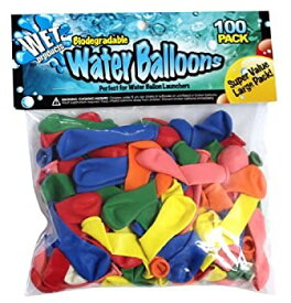 【中古】【輸入品・未使用】Biodegradable Water Balloons 100 pack by Wet Products [並行輸入品]