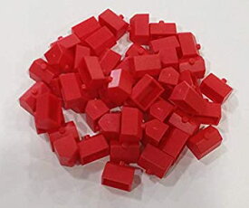 【中古】【輸入品・未使用】Plastic Hotels: Red Color Monopoly Replacement Hotel (Colored Miniature Town & City Buildings%カンマ% Board Game Playing Pieces) [並行輸入