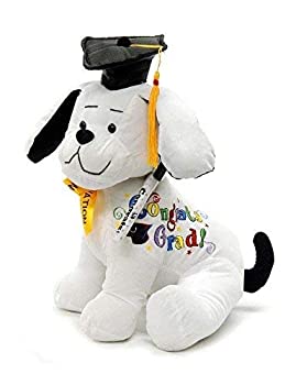 【ポイントアップ中！】【中古】【輸入品・未使用未開封】Graduation Autograph Dog With Pen%ｶﾝﾏ% Black Hat - Congrats Grad! - 10.5”H- Medium - Hound Dog Gift Toys for Graduate Student Party (1｜アトリエ絵利奈