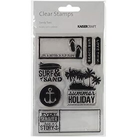 【中古】【輸入品・未使用】Sandy Toes Clear Stamps 6.25"X4"- (並行輸入品)