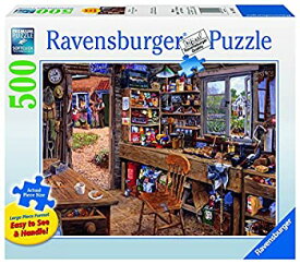 【中古】【輸入品・未使用】Ravensburger Dad'S Shed - 500 Pieces Large Format Puzzle [並行輸入品]