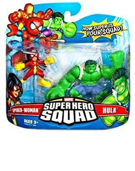 Marvel Superhero Squad Hasbro Series Mini Inch Figure 2-Pack Hulk  Spider-Woman [並行輸入品]