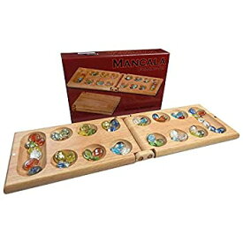 【中古】【輸入品・未使用】Melissa Wood Folding Mancala Board Game 17.5 Inch Set [並行輸入品]