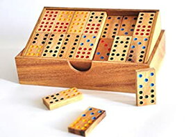 【中古】【輸入品・未使用】Domino Game Set Handmade Wooden [並行輸入品]