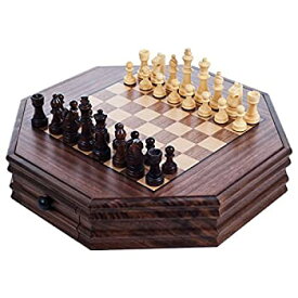 【中古】【輸入品・未使用】Octagonal Chess and Checkers Set [並行輸入品]