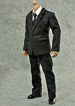 1:6 Scale Male Gray Gentleman Suit for 12inch Action Figure Accessories 