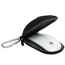 【中古】【輸入品・未使用】for Apple Magic Mouse (I and II 2nd Gen) Hard Nylon EVA Storage Carrying Case Bag with carabiner by Hermitshell (Black) [並行輸入品]