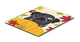 【中古】【輸入品・未使用】Caroline's Treasures BB2069MP Black Pug Thanksgiving Mouse Pad Hot Pad or Trivet Large Multicolor [並行輸入品]