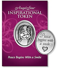 【中古】【輸入品・未使用】Angelstar 15636 'Peace Begins with A Smile' Inspirational Token 1-1/4-Inch [並行輸入品]
