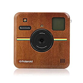 【中古】【輸入品・未使用】Polaroid Custom Designed Front Plate for Polaroid Socialmatic - Matte Brown Leather Look [並行輸入品]